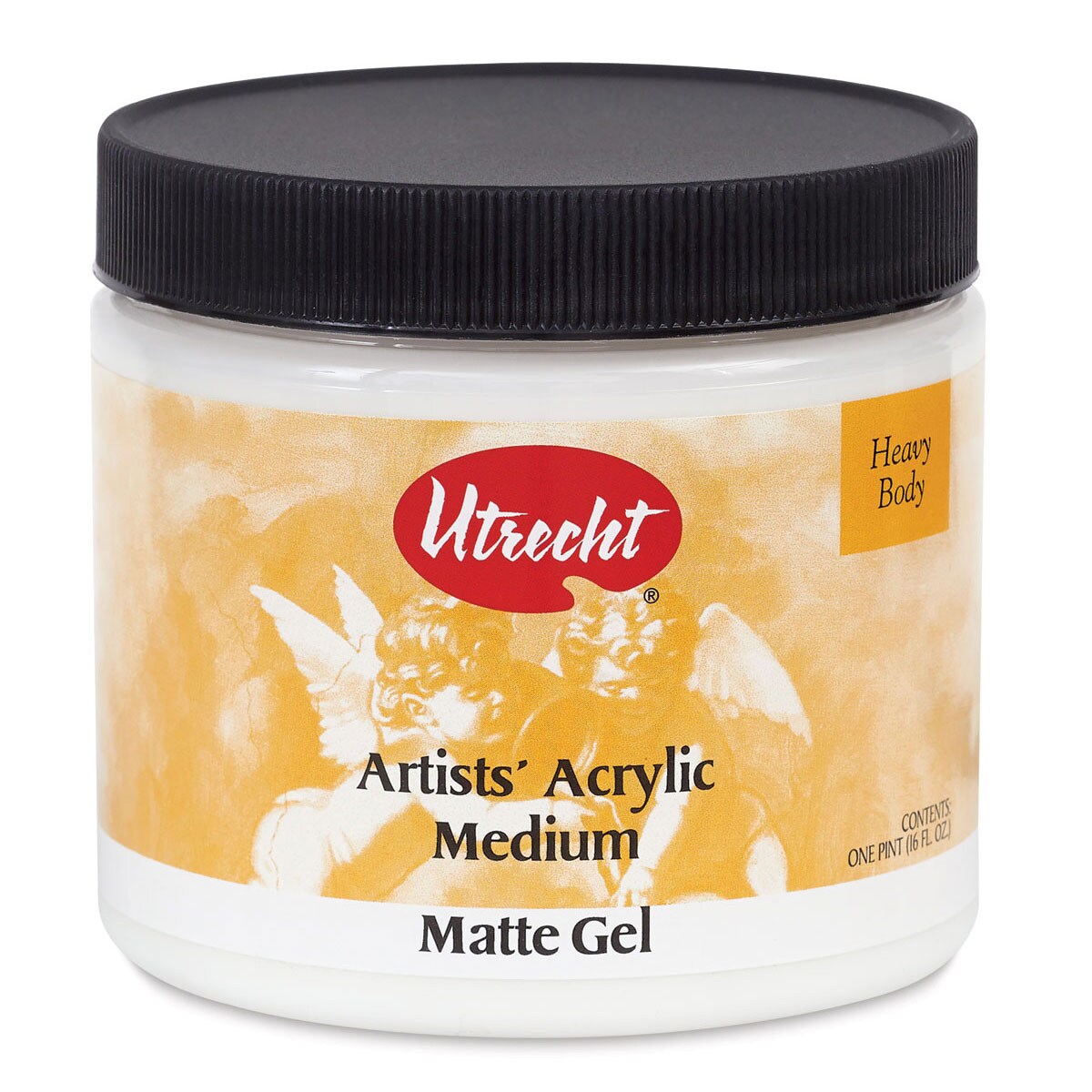 Utrecht Artists' Acrylic Gel Medium - Gel Matte Medium, 16 oz