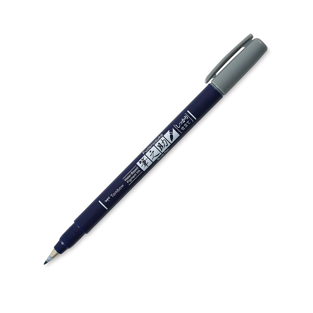 Tombow Fudenosuke Brush Pen - Gray, Hard Tip