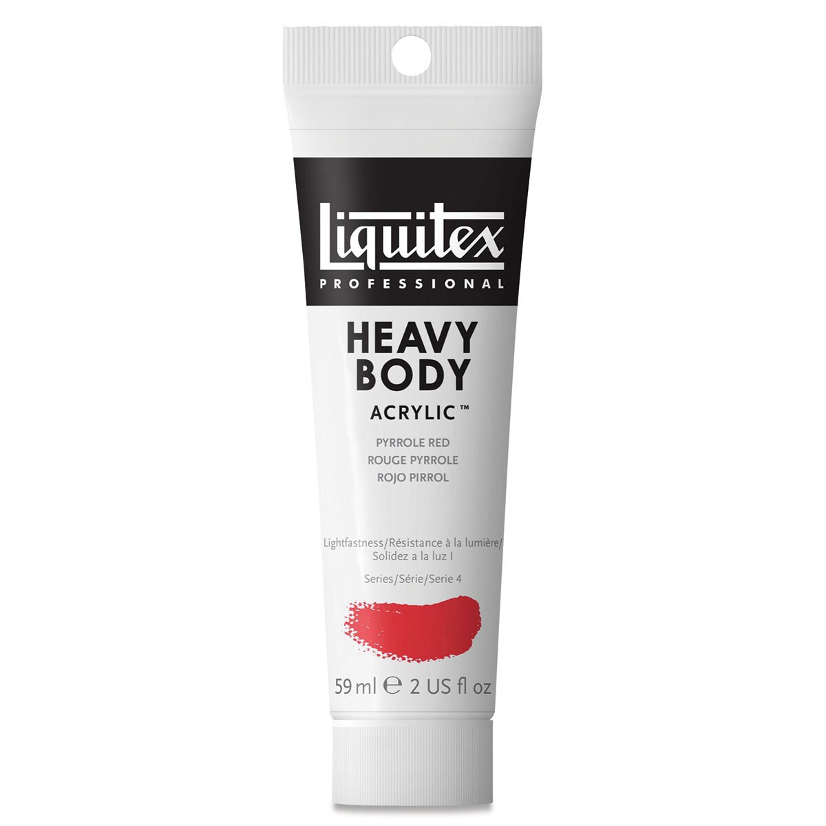 Liquitex Heavy Body Artist Acrylics - Pyrrole Red, 2 oz Tube