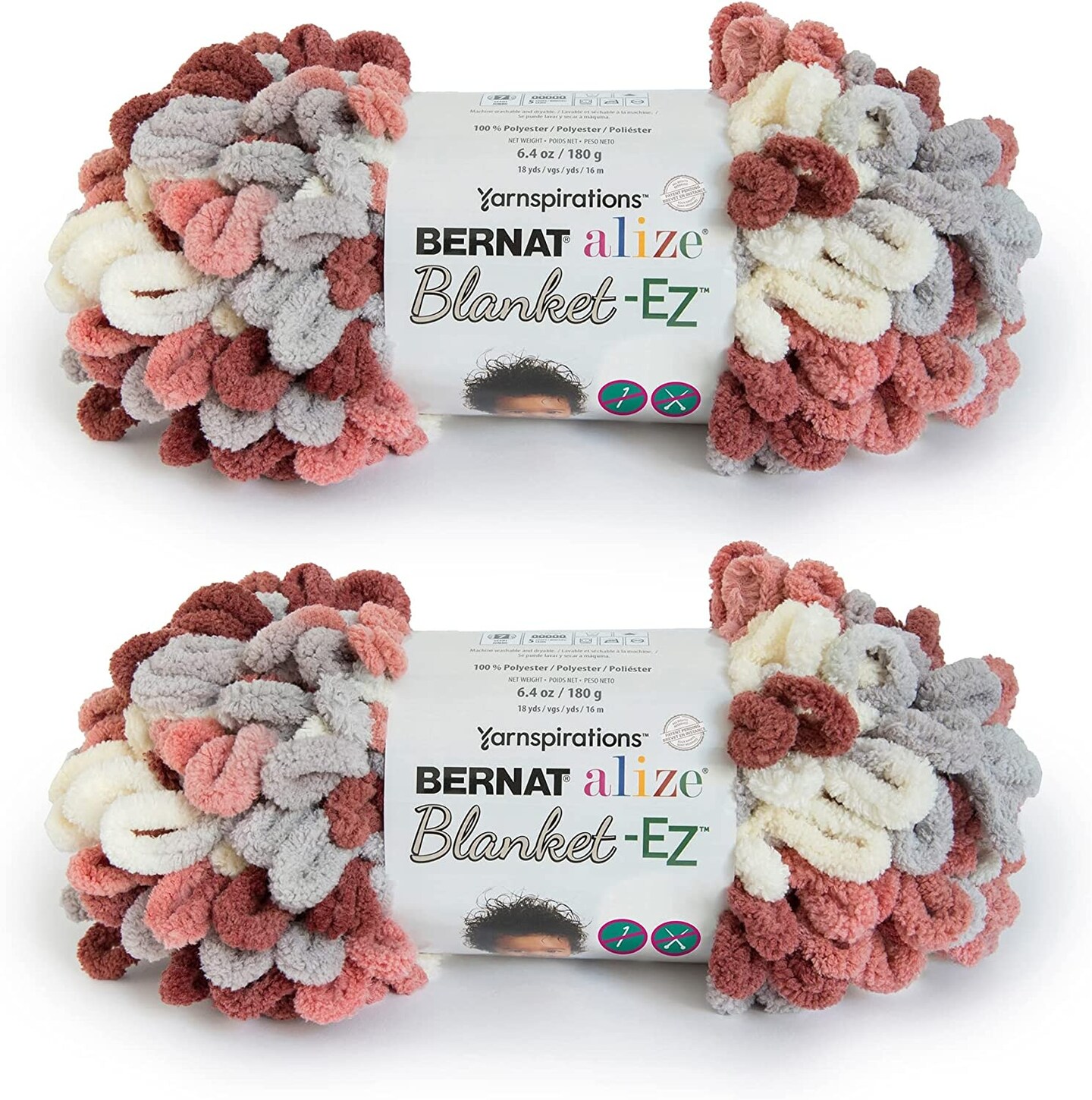 (Pack of 2) Bernat Alize Blanket-EZ Yarn-Clay