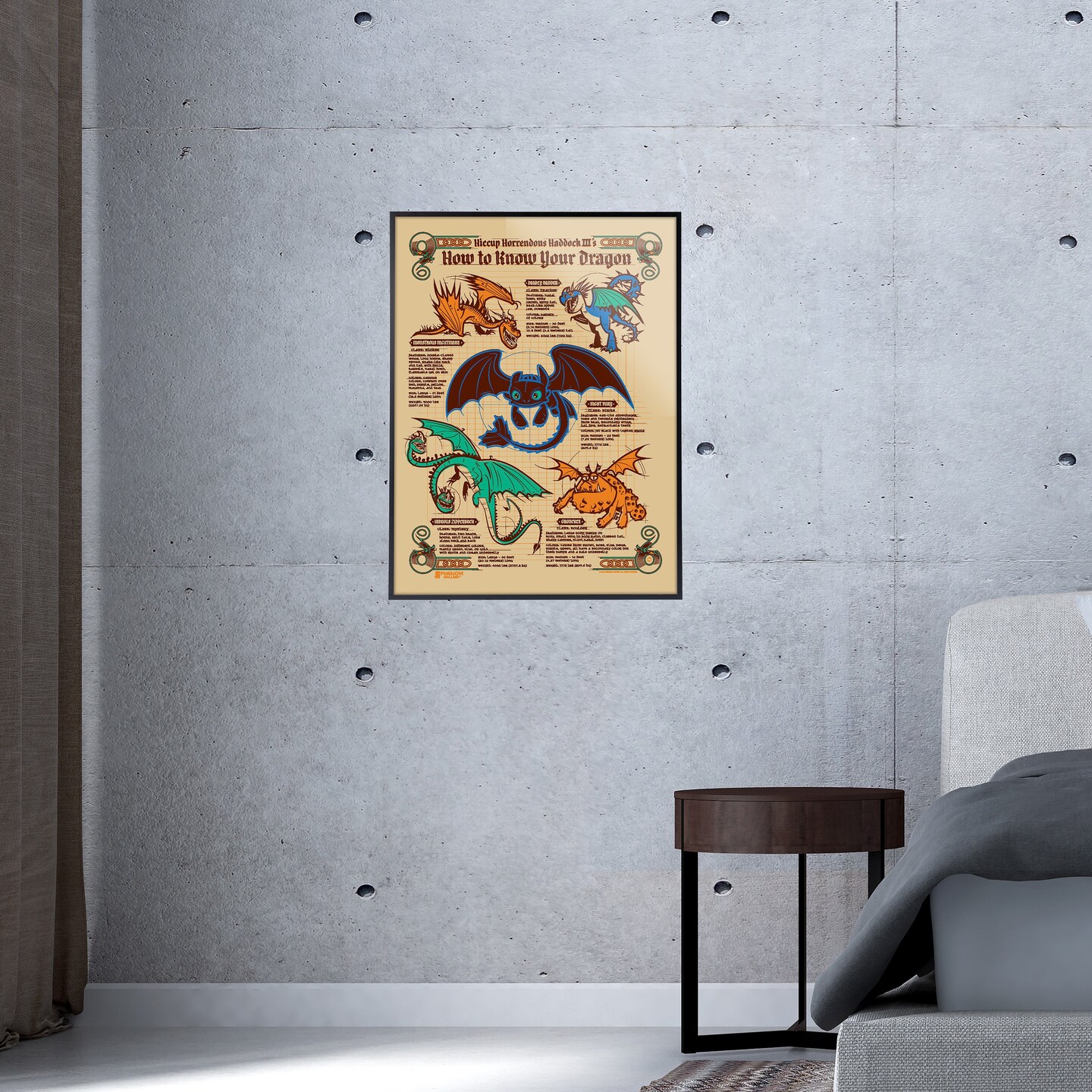 Phenom Gallery How To Know Your Dragon Limited Edition Deluxe Framed Serigraph Print