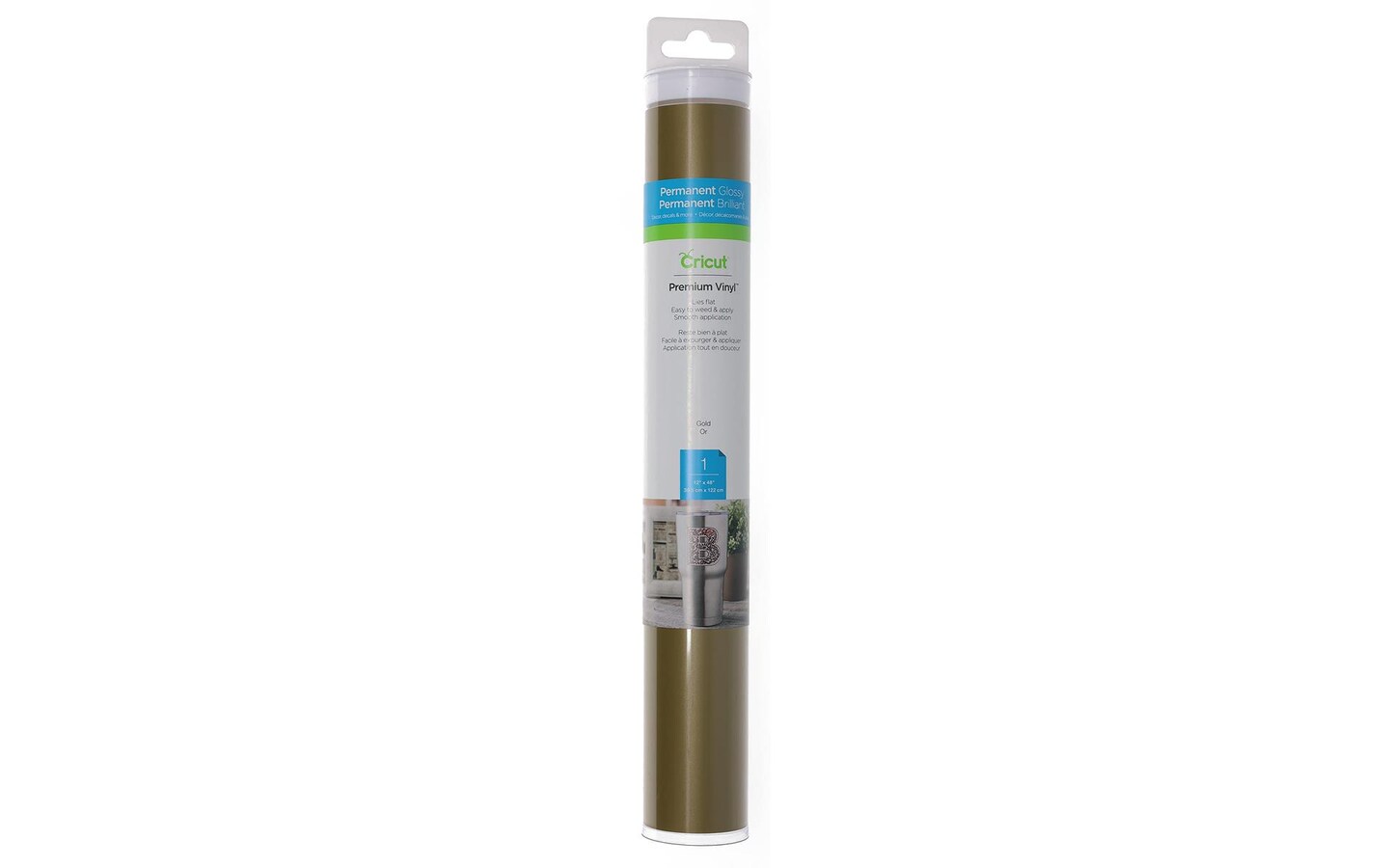 Cricut Premium Vinyl Permanent Roll 12&#x22;x48&#x22; Gold