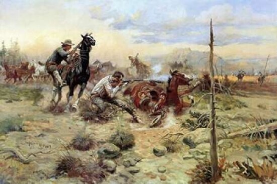 When Horse Flesh Comes High Poster Print by Charles M. Russell - Item # VARPDX133312