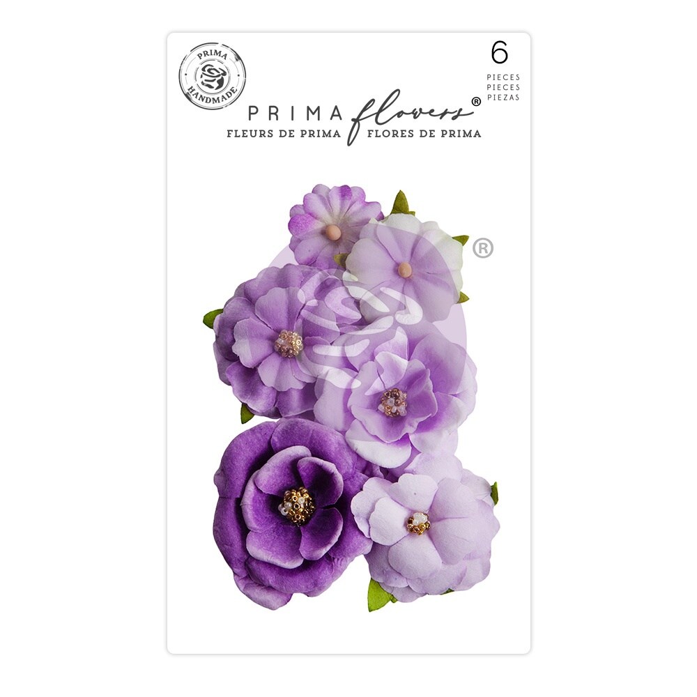 Prima Marketing Mulberry Paper Flowers-Passion/Aquarelle Dreams