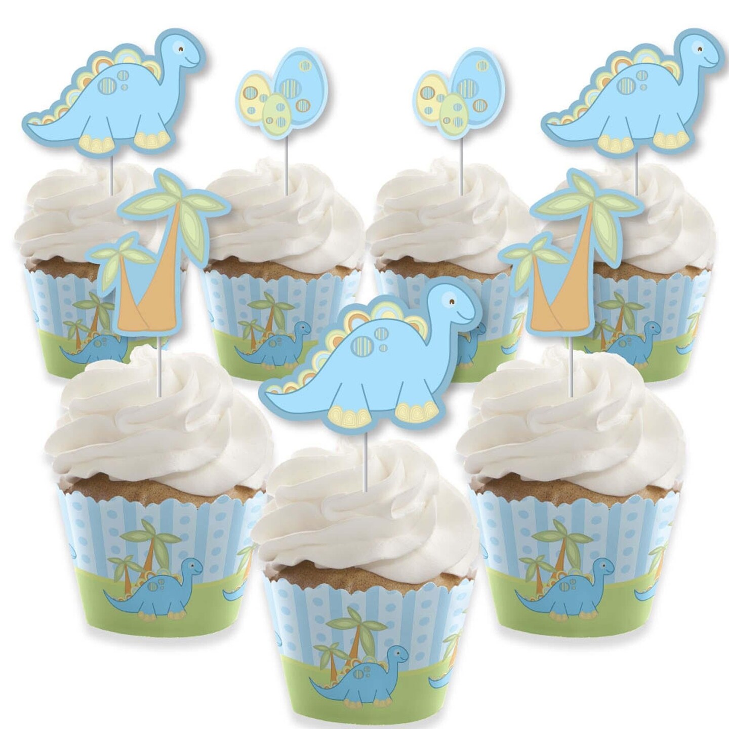 Dinosaur baby shower hot sale cupcakes