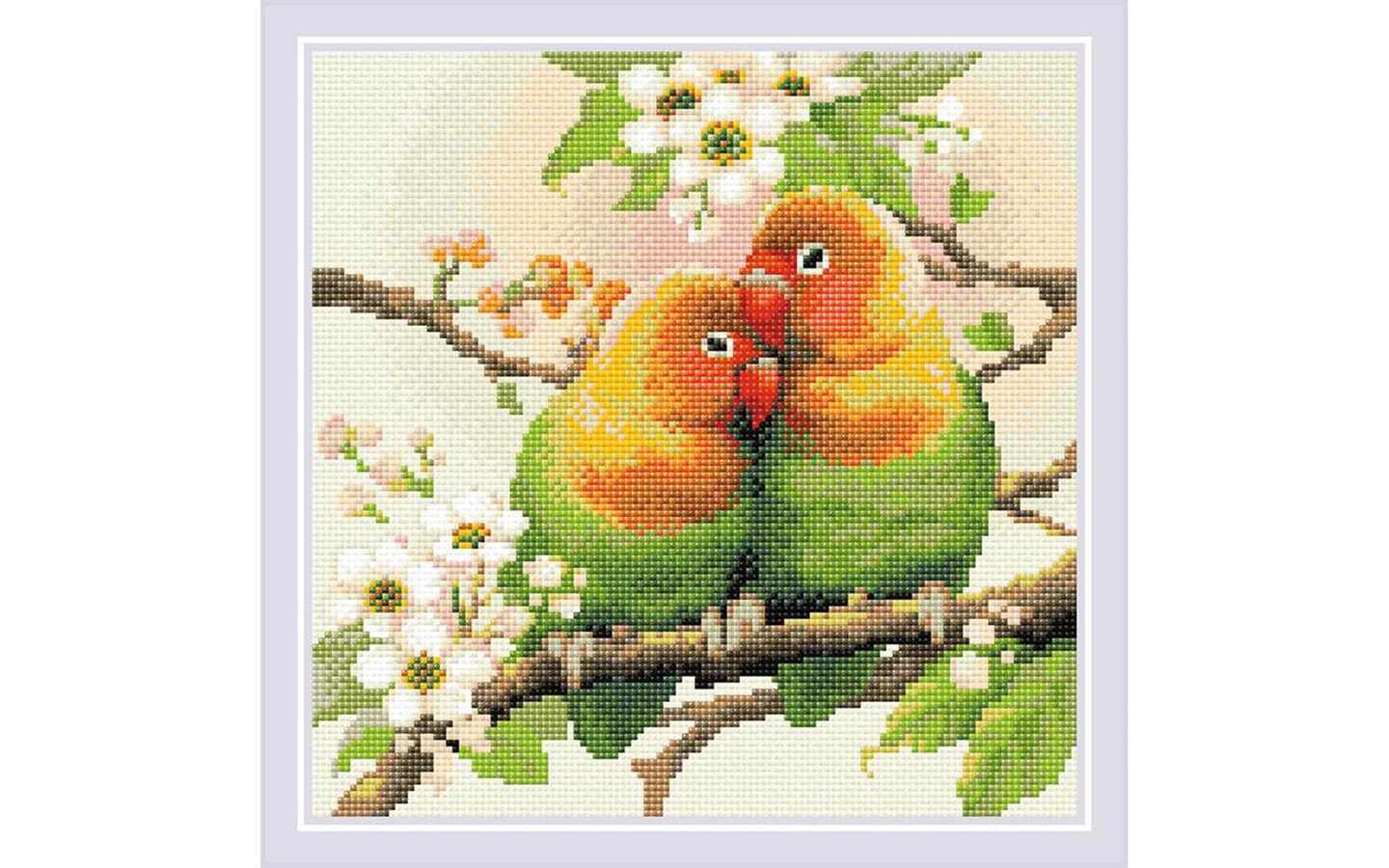 Riolis Diamond Mosaic Kit 11.75x11.75&#x22; Lovebirds