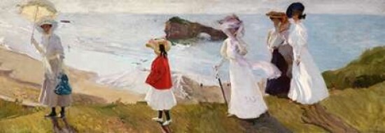 Lighthouse Walk at Biarritz Poster Print by Joaqu n Sorolla y Bastida - Item # VARPDX4AA3076