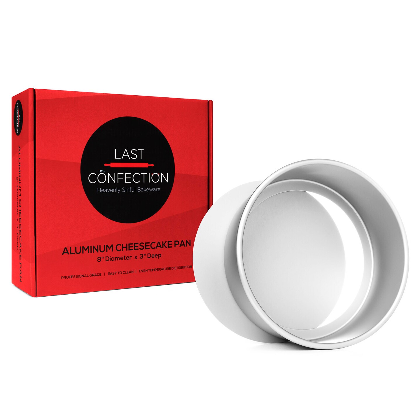 Last Confection Round Cheesecake Pan with Removable Bottom - Professional Bakeware