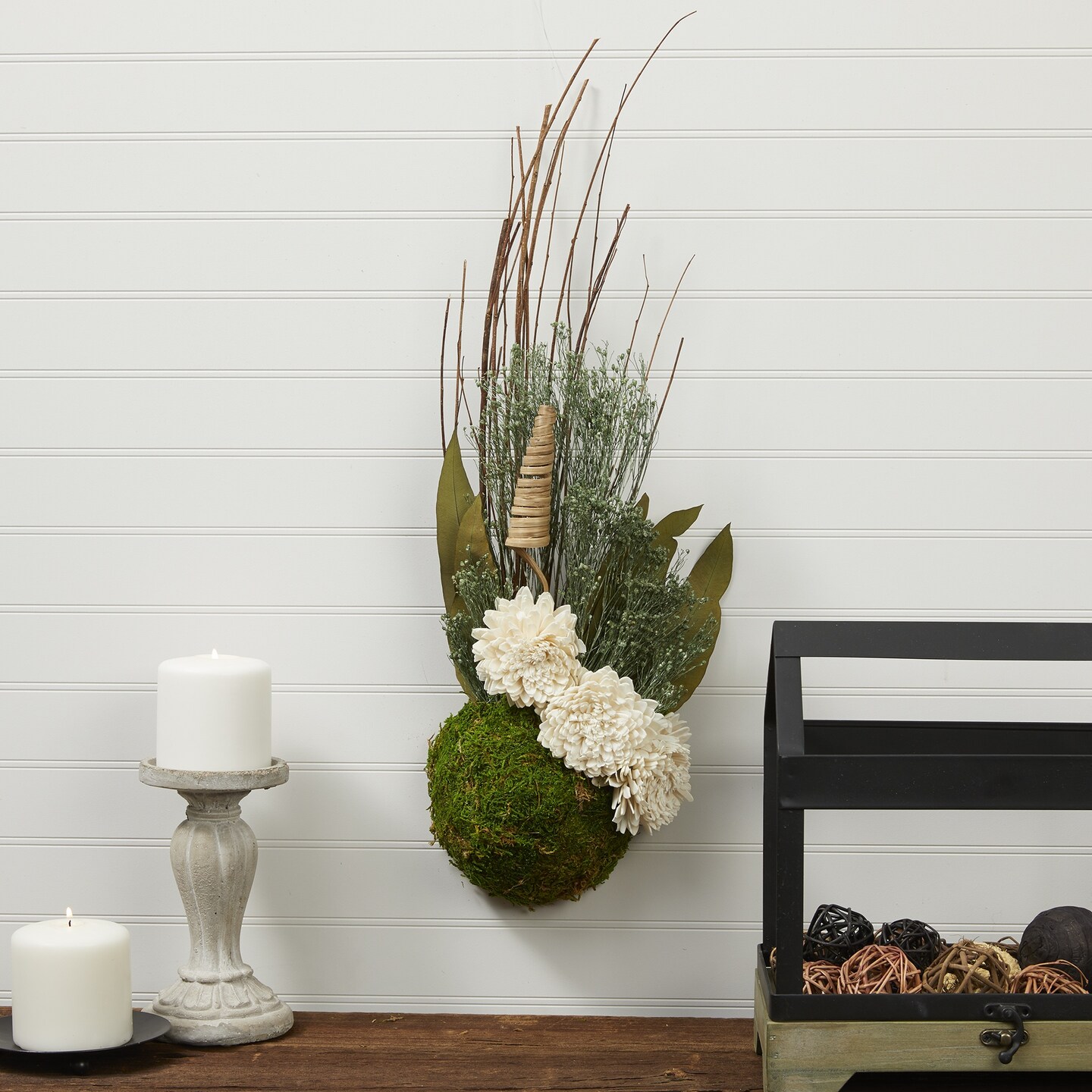 Multipack of 4 - FloraCraft Floral Desert DryFoM Half Ball-3.8"X7.8"