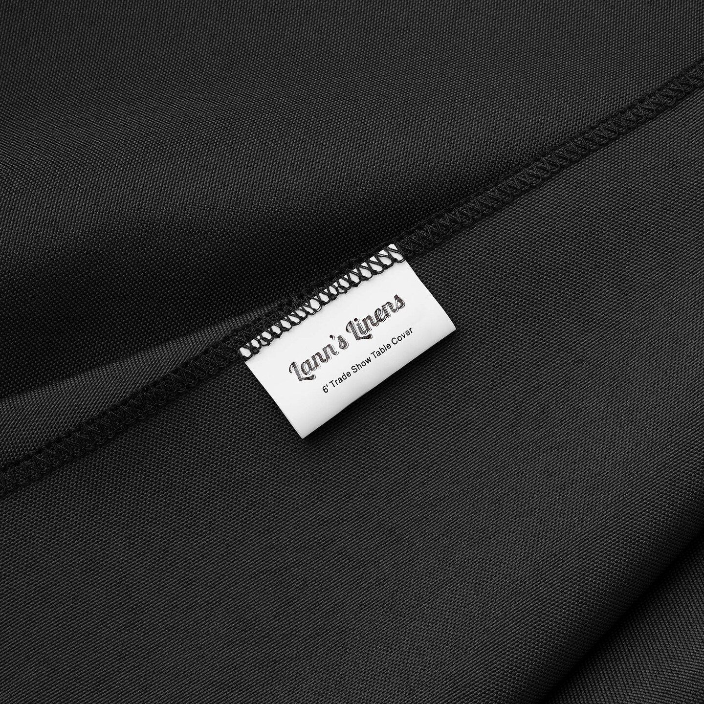 Lann's Linens Premium 6' Trade Show Table Cover - Open Back Fitted Tablecloth