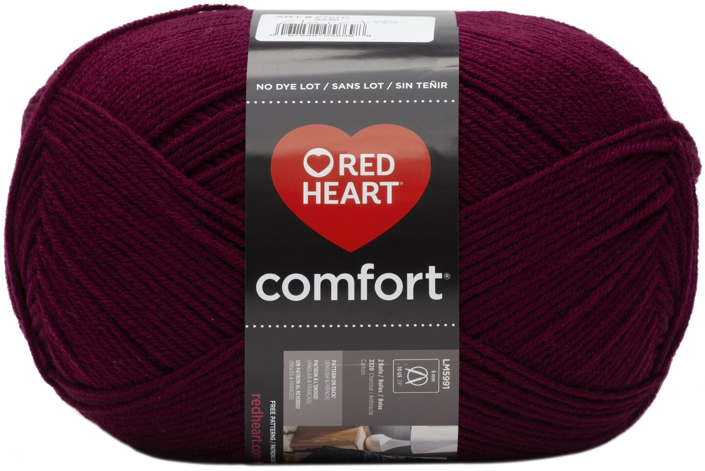 Red Heart Comfort Yarn-Claret