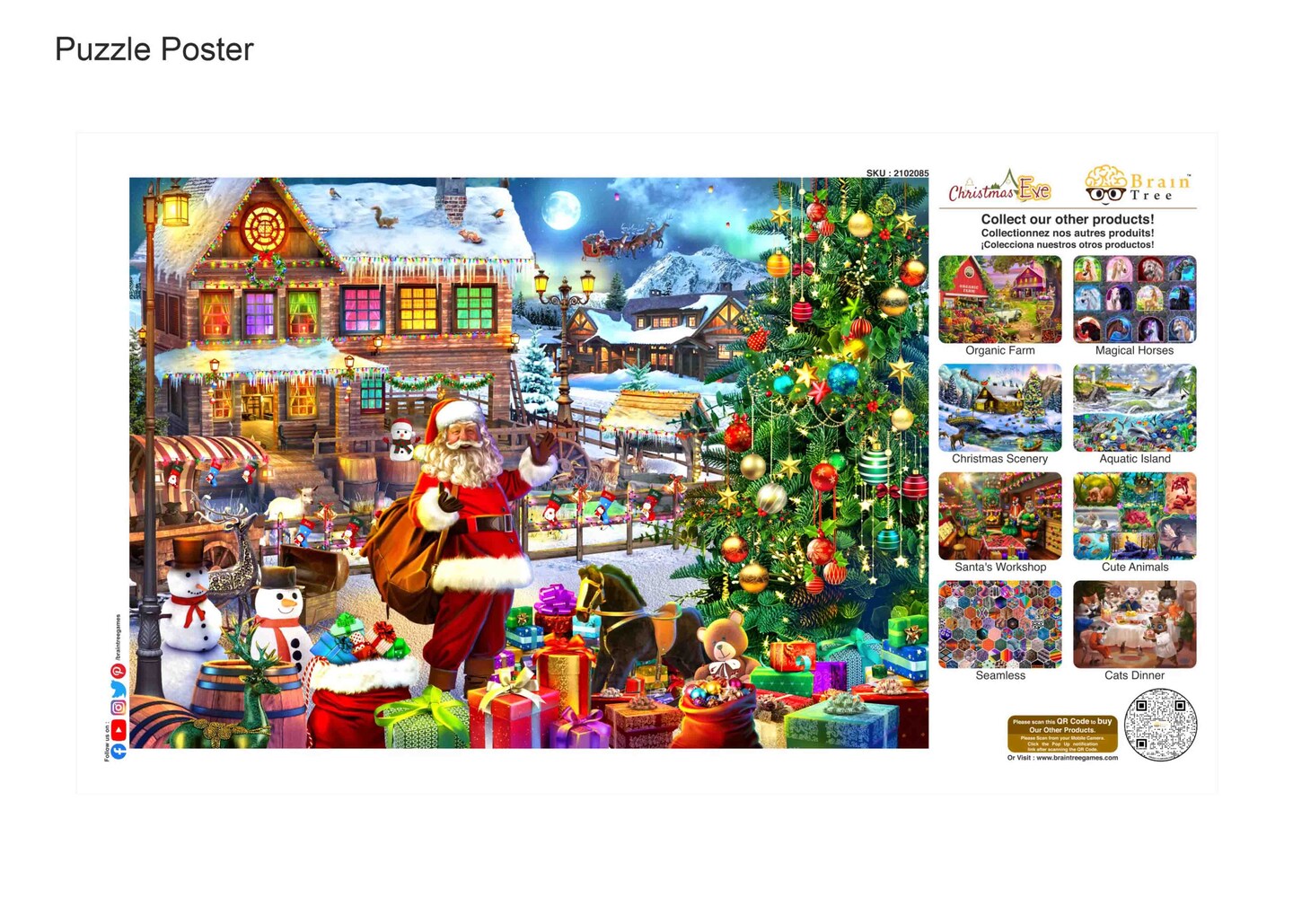 Brain Tree - Christmas Eve Jigsaw Puzzles 1000 Piece