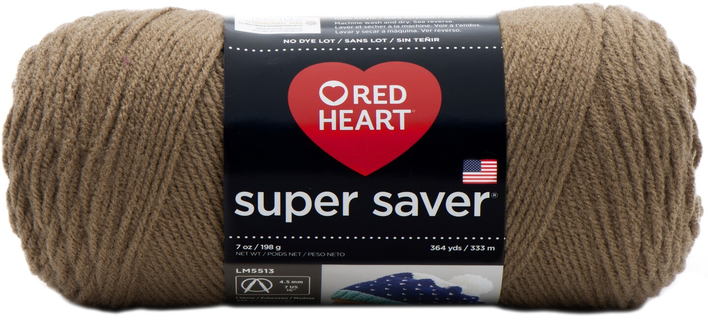 Red Heart Super Saver Yarn-Cafe Latte