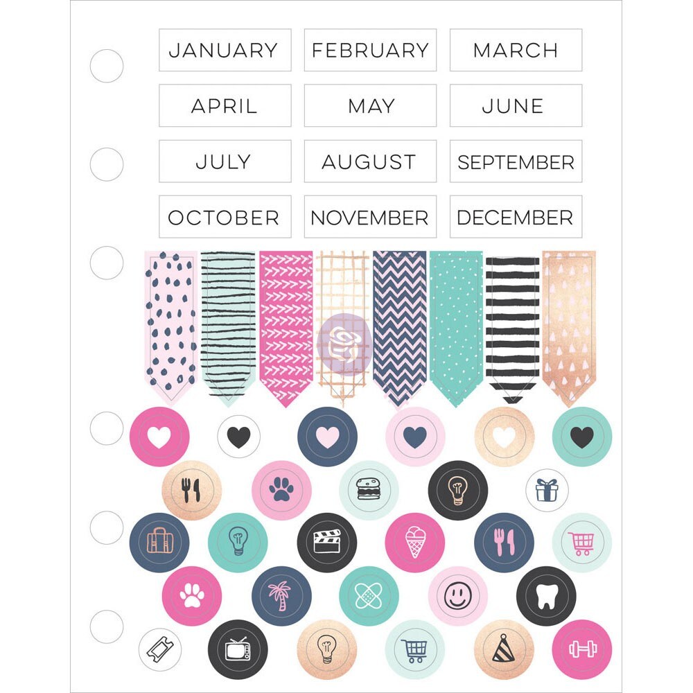 Prima Marketing Inc My Prima Planner Embellishments - Cardstock Stickers 655350591304