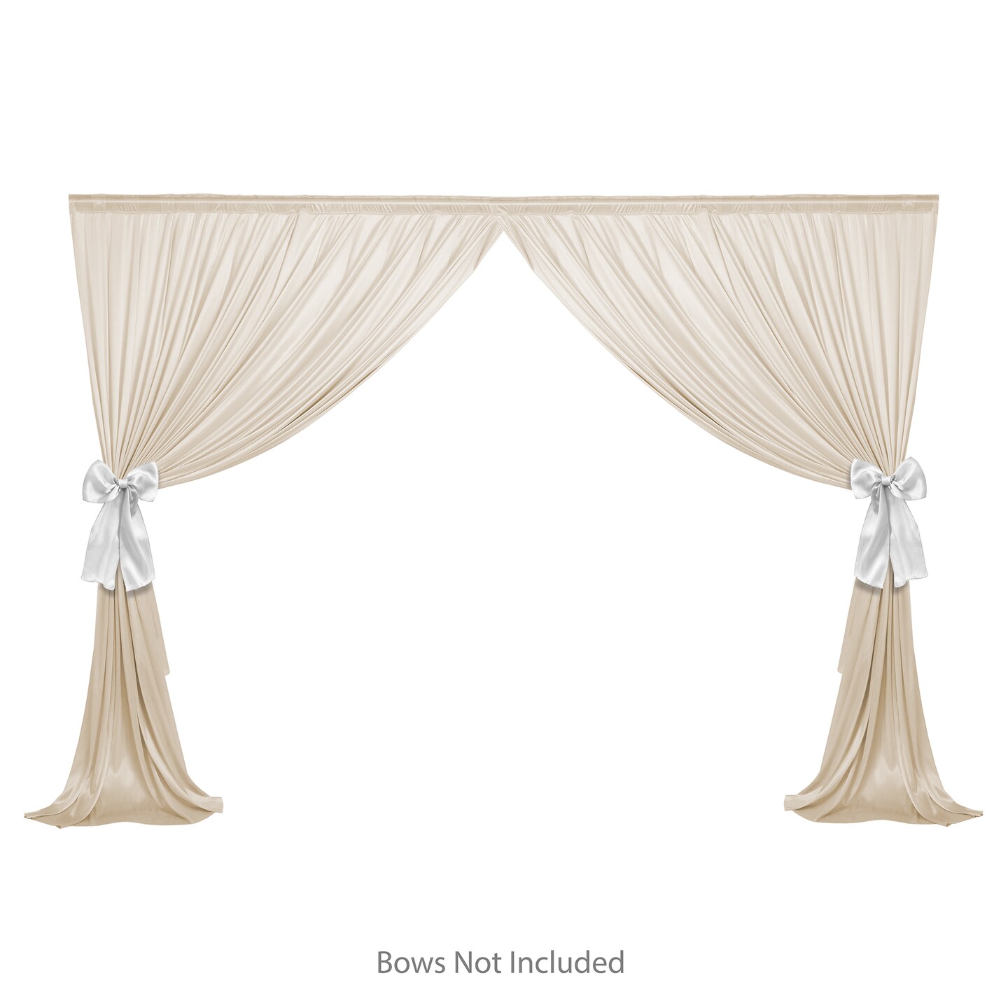 Lann&#x27;s Linens (Set of 2) Photography Backdrop Curtains - Split Background for Wedding, Party or Photo Booth