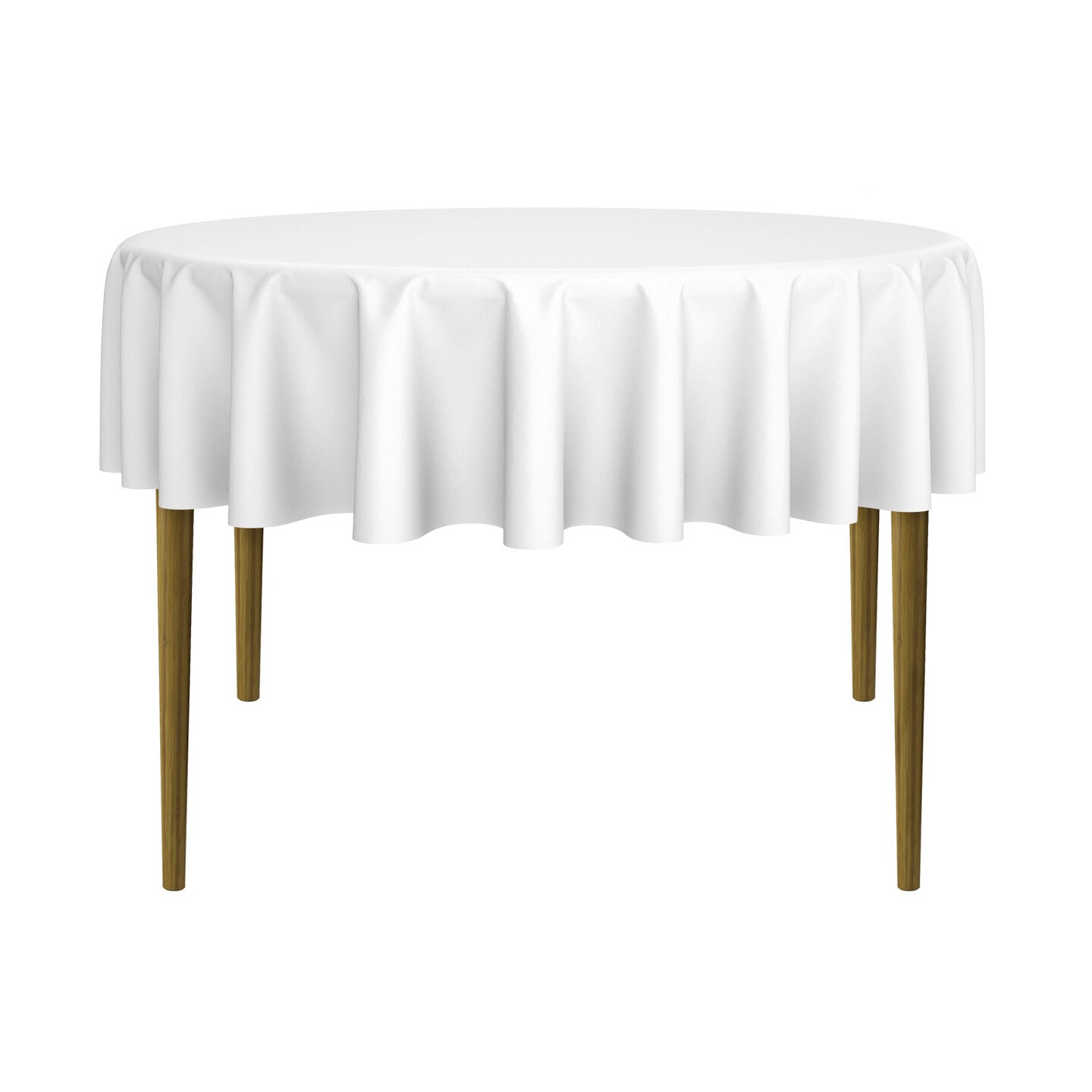 Lann's Linens - Round Premium Tablecloth for Wedding / Banquet / Restaurant - Polyester Fabric Table Cloth