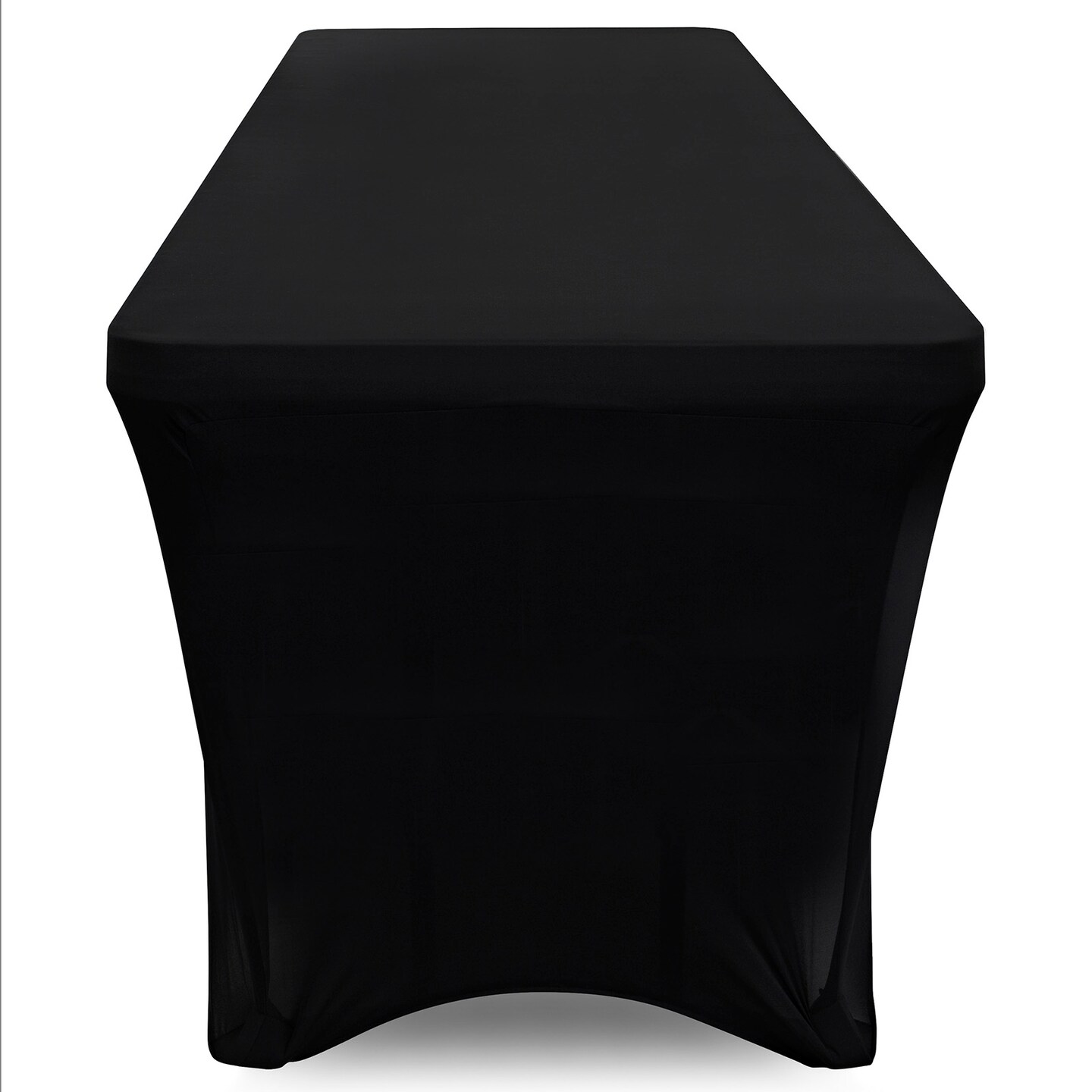 Lann&#x27;s Linens - Fitted Stretch Tablecloth for Rectangular Table - Wedding / Banquet / Trade Show - Spandex Cloth Fabric Cover