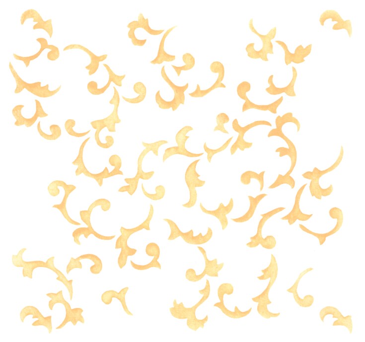 Scroll Wallpaper Wall Stencil | 3303 by Designer Stencils | Pattern Stencils | Reusable Stencils for Painting | Safe & Reusable Template for Wall Decor | Try This Stencil Instead of a Wallpaper | Easy to Use & Clean Art Stencil Pattern