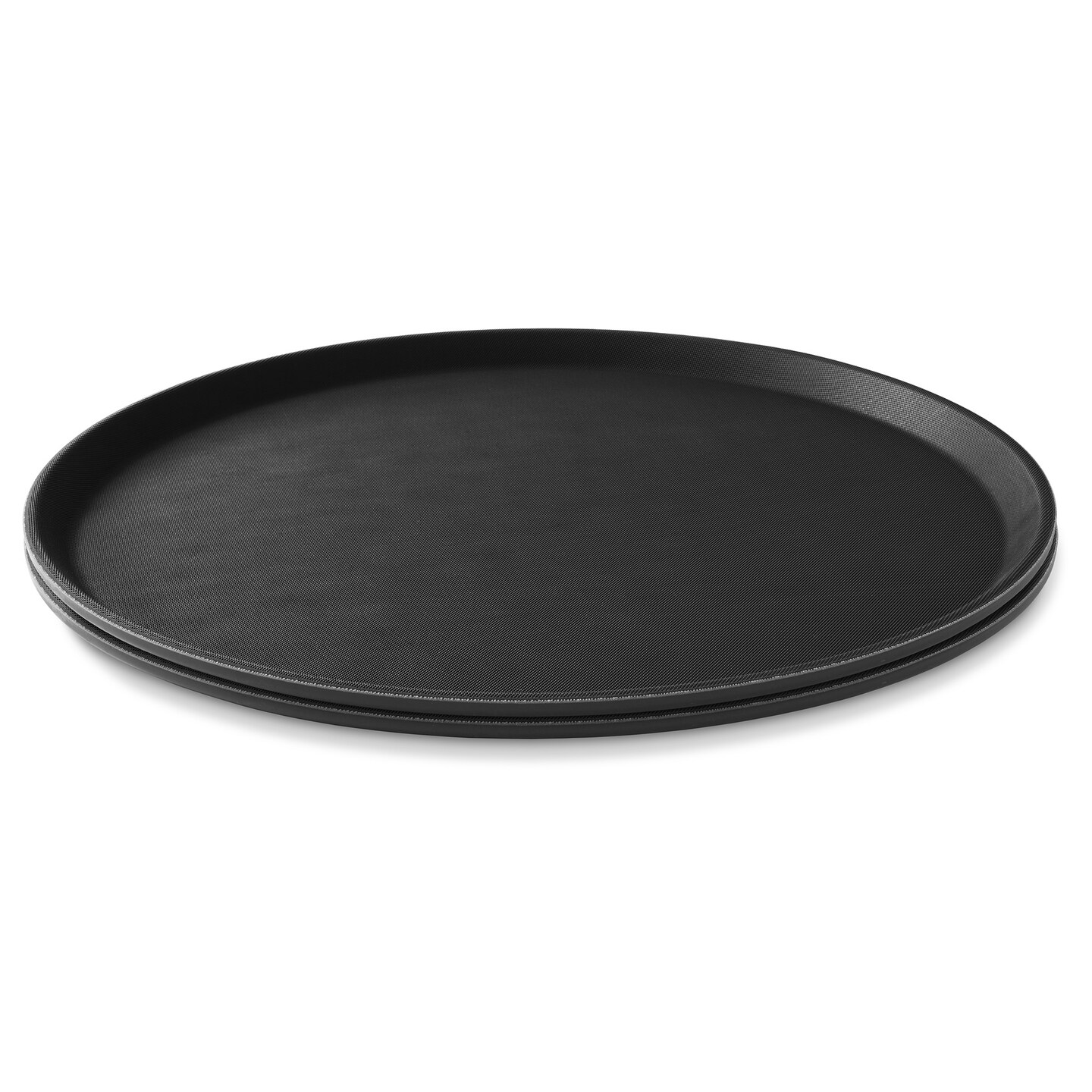 Jubilee Round Restaurant Serving Trays (Set of 2) - NSF Certified Non-Slip Food Service Tray