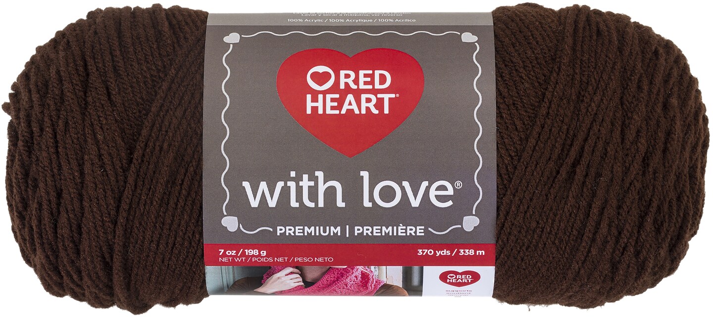 Red Heart -Soft Yarn-Chocolate