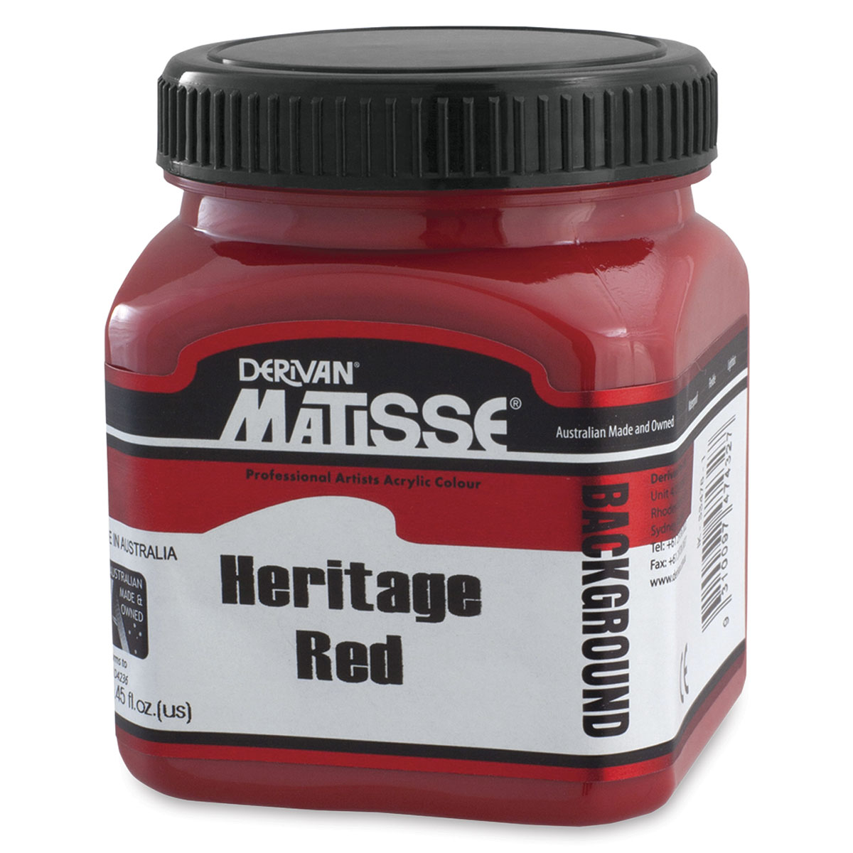 Matisse Background Colors Acrylic Paint - Heritage Red, 250 ml