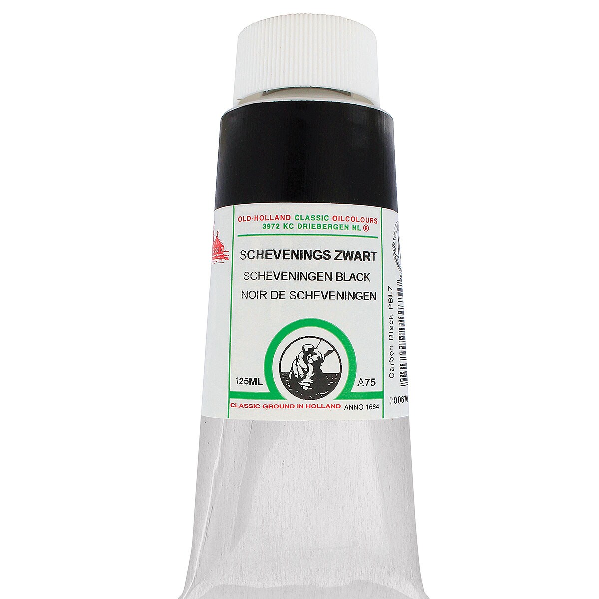 Old Holland Classic Oil Color - Scheveningen Intense Black, 125 ml tube