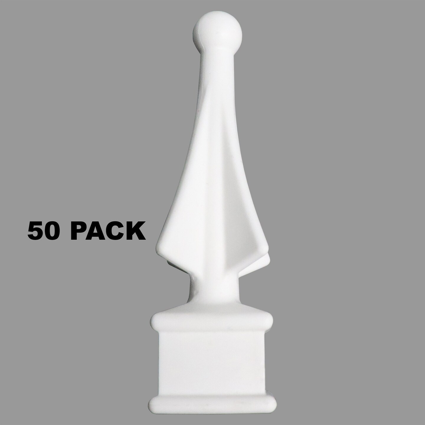 Fence Finials FourSided Spire Polypropylene Decorative Fence Toppers