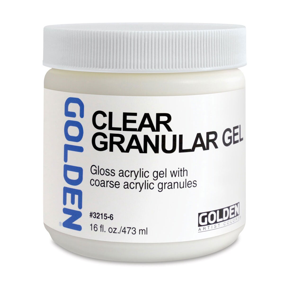 Golden Acrylic Gel Medium - Clear Granular, 16 oz jar
