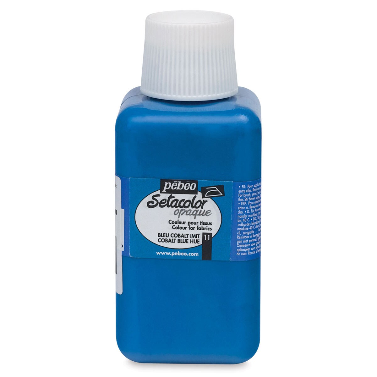 Pebeo Setacolor Fabric Paint - Cobalt Blue, Opaque, 250 ml bottle
