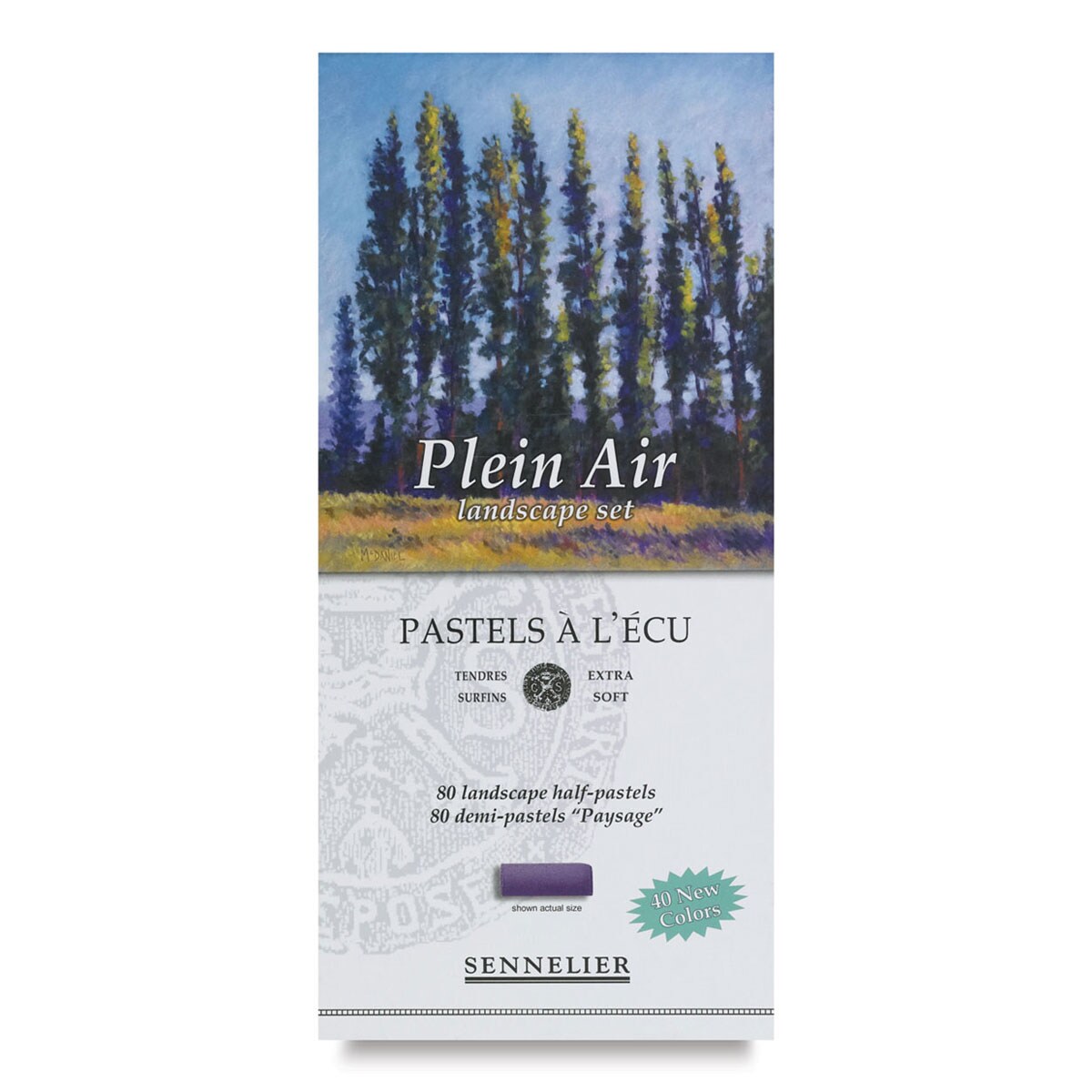 Sennelier Soft Pastels - Set of 80, Plein Air Landscape Colors, Half Sticks