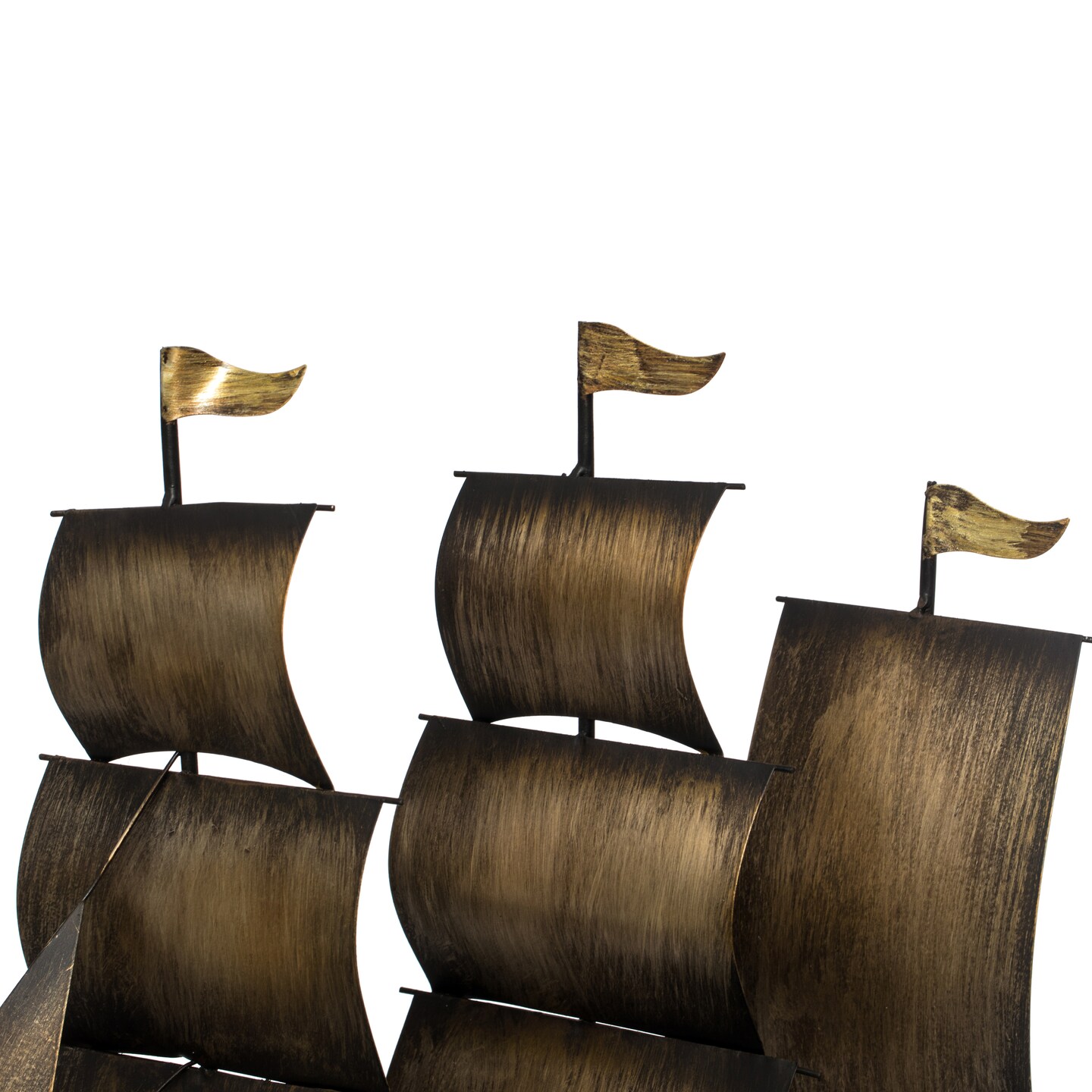 Nautical Home Decor Metal Sailboat Centerpiece Ship Decor Desktop Decoration