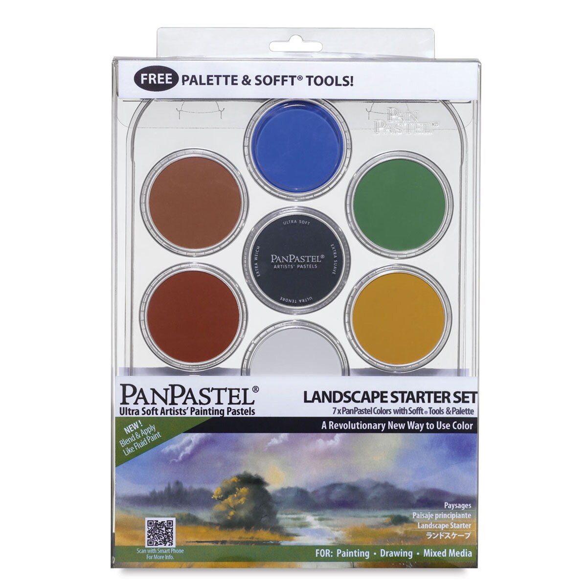 PanPastel Artists&#x2019; Painting Pastels Set - Landscape Colors, Set of 7
