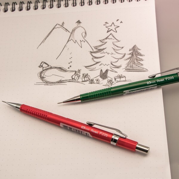 Sharp Mechanical Pencil (0.5mm) 2-Pk (P205BP2-K6)