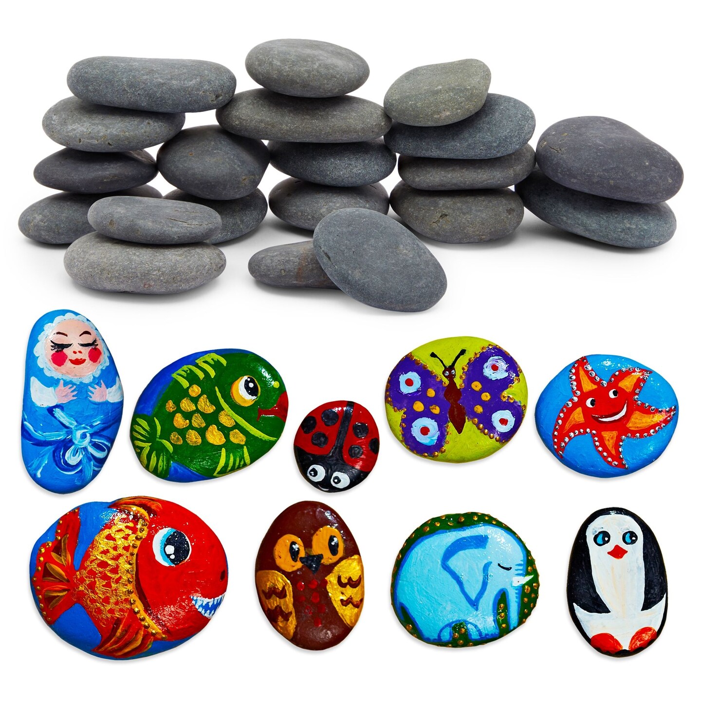 DIY Colored Stone Crafts  Crafts, Stone crafts, Rock crafts