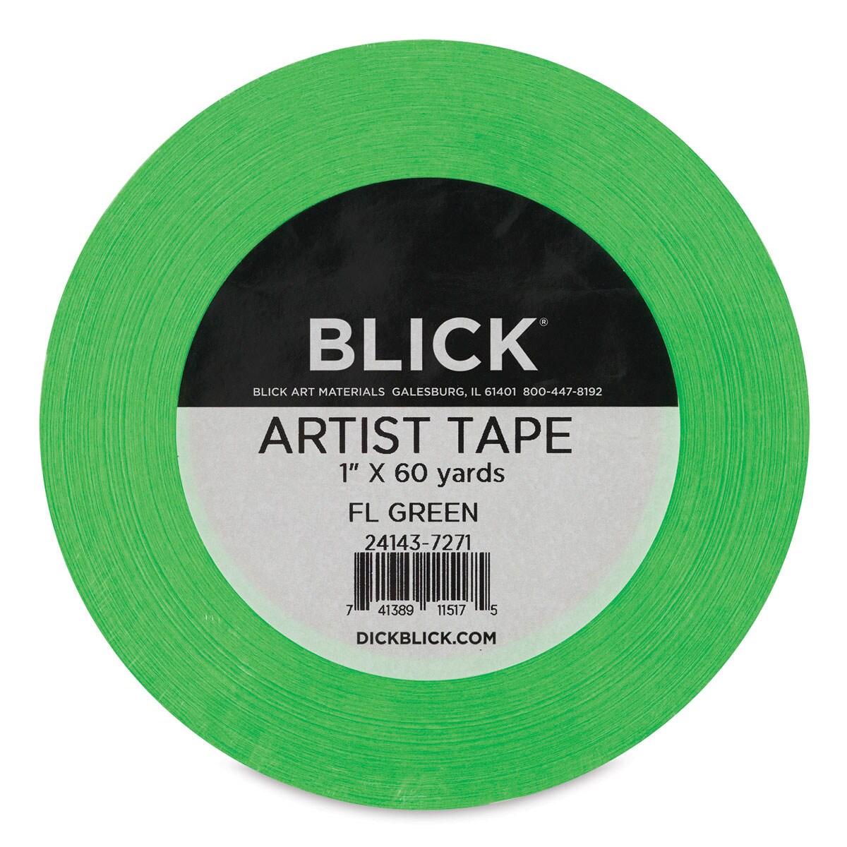 Blick Artist Tape - Fluorescent Green, 1&#x22; x 60 yds