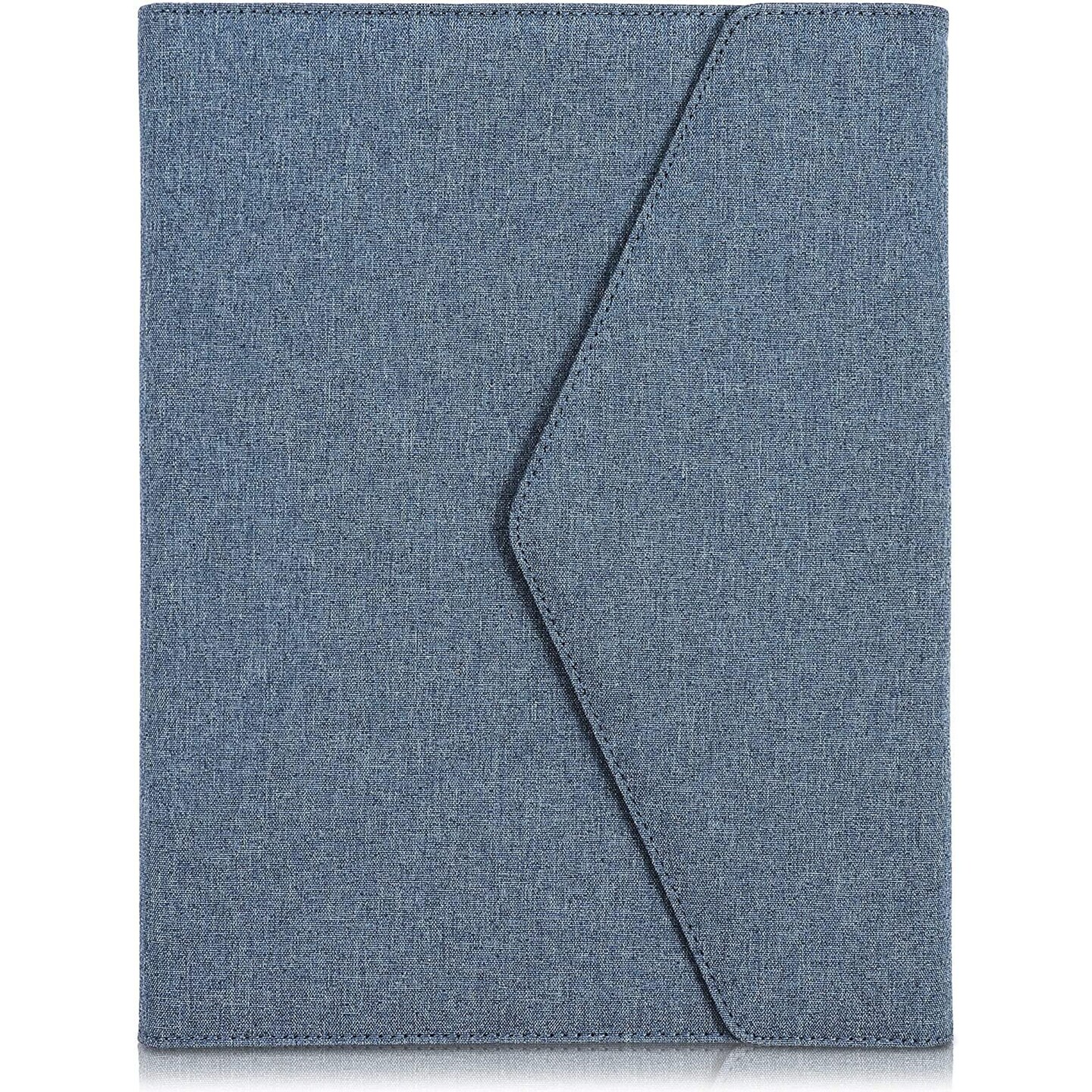 Blue Portfolio Folder, Business Portfolio Pad Binder (12.5 x 10 in)