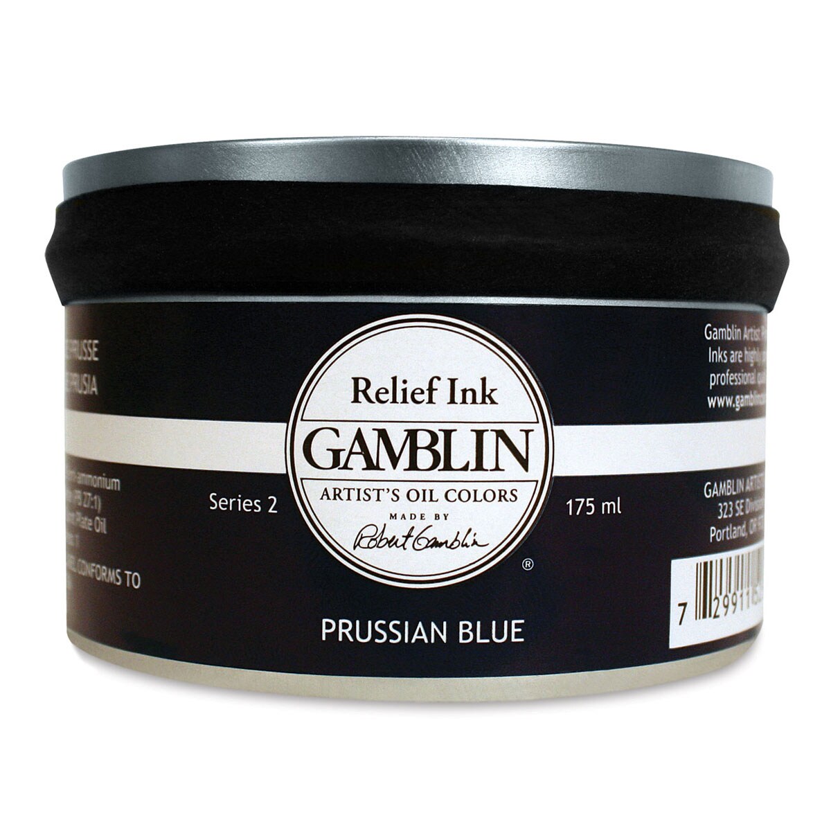 Gamblin Artist&#x27;s Colors Relief Ink - Prussian Blue, 175 ml