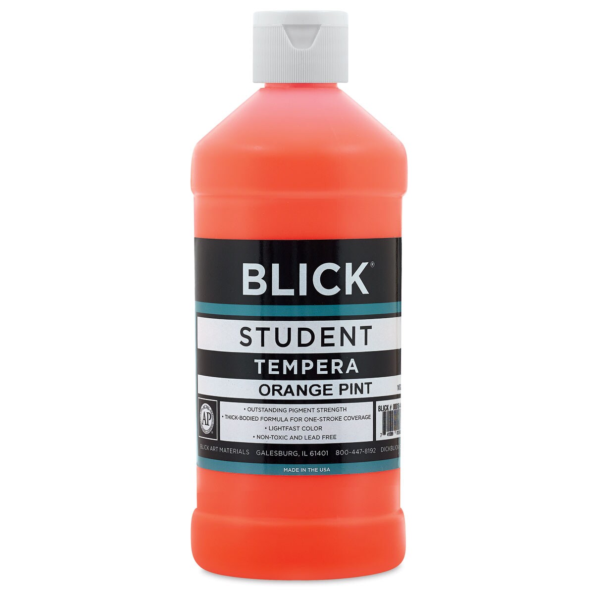 Blick Student Grade Tempera - Orange, Pint