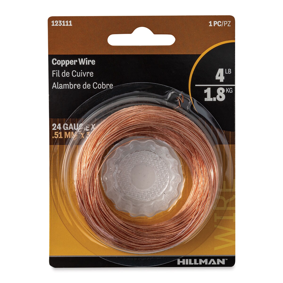 Ook Natural Copper Wire - 24 Gauge, 100 ft Coil