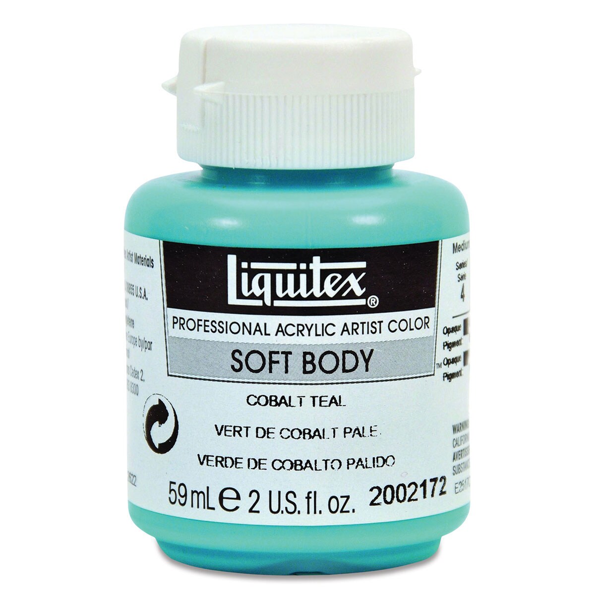 Liquitex Soft Body Artist Acrylics - Cobalt Teal, 59 ml bottle