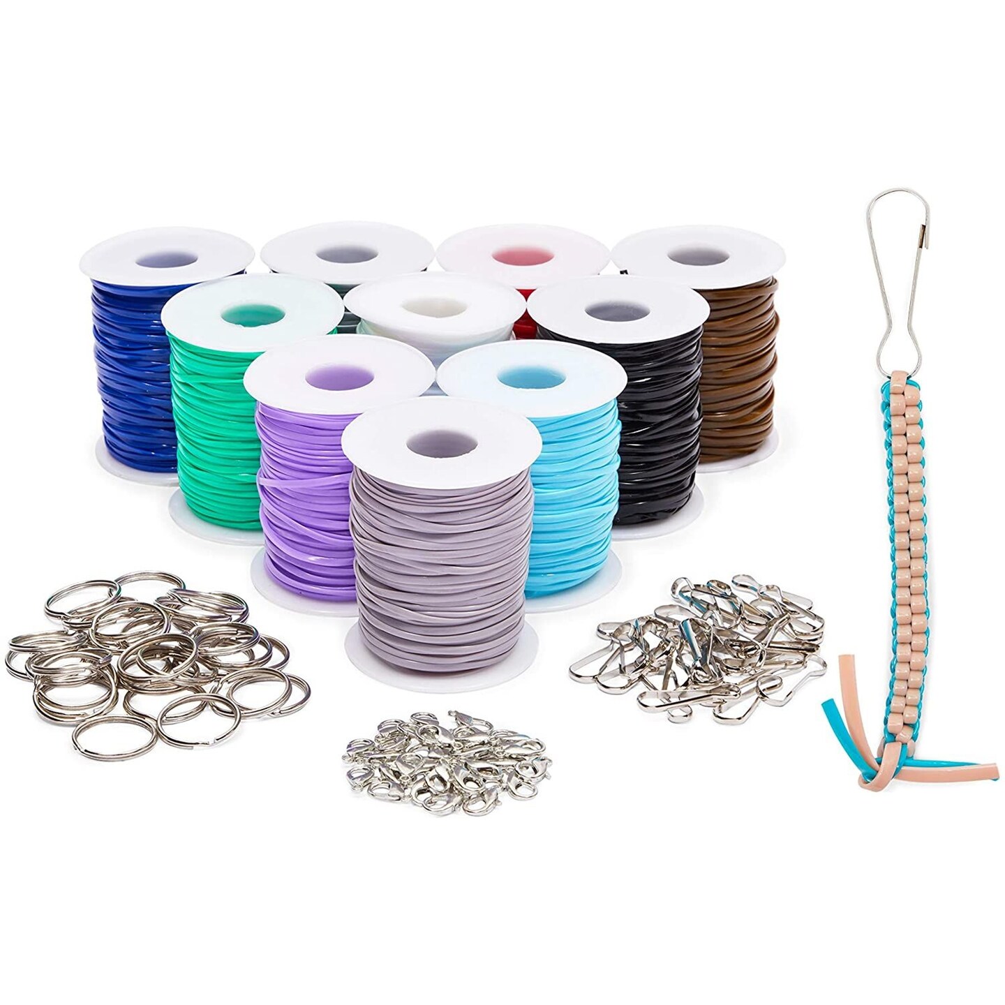 Lanyard Kit, Plastic String for Bracelets, Necklaces, with