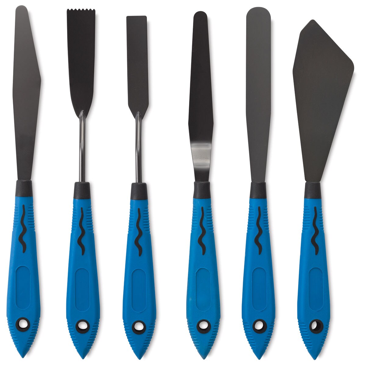 Blick Comfort Grip Palette Knives by RGM - Mix and Spread, Set of 6