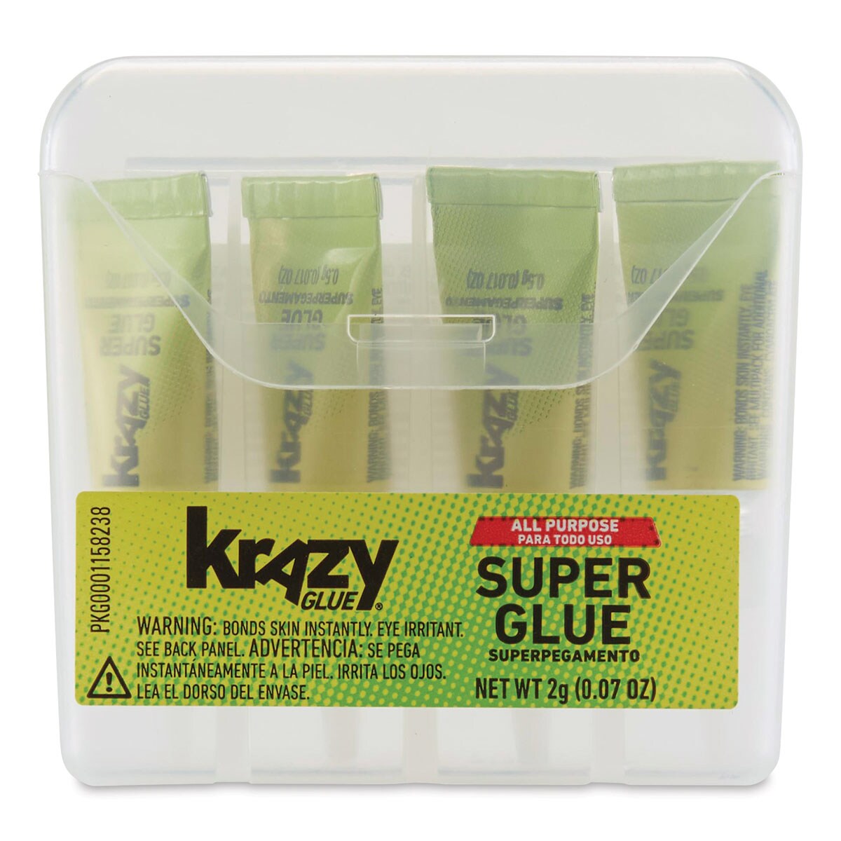 Krazy Glue All Purpose Super Glue - Single-Use Tubes, 0.5 g