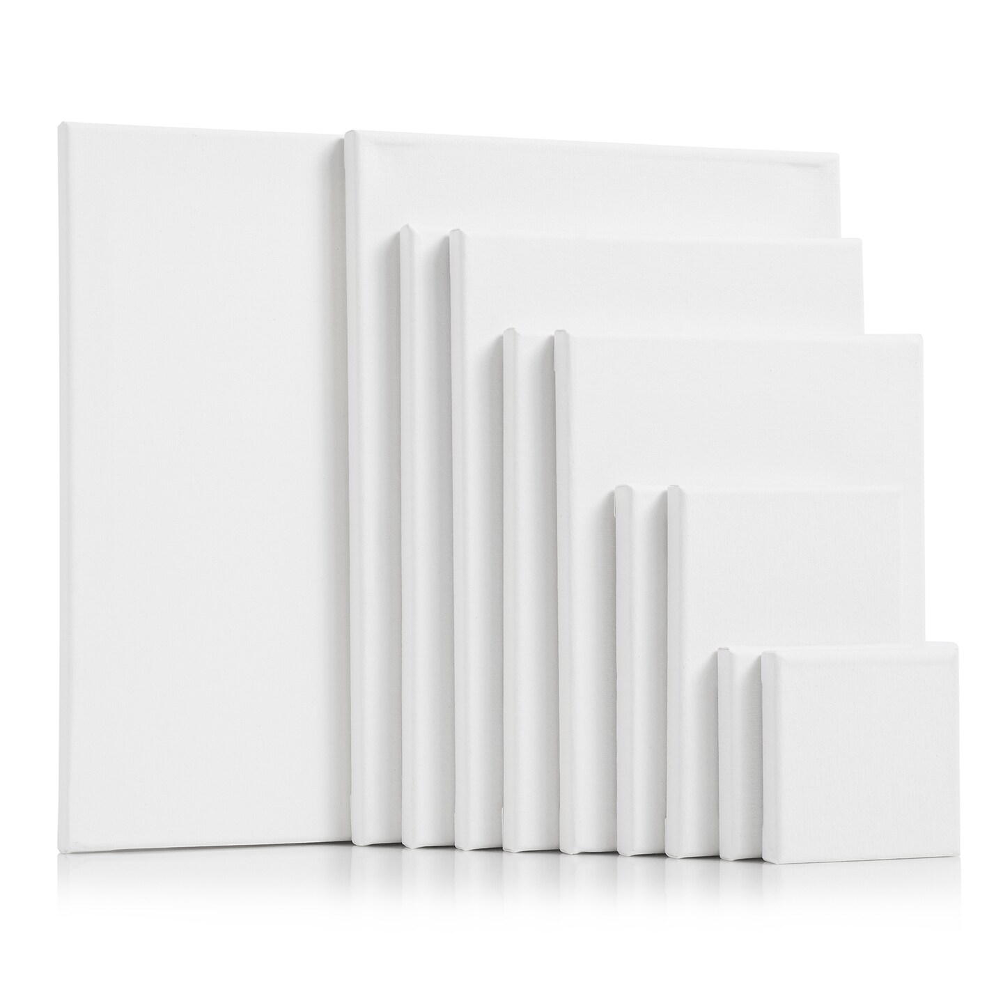 7 Elements (10 pack) Multi-sized Stretched Canvas for Painting