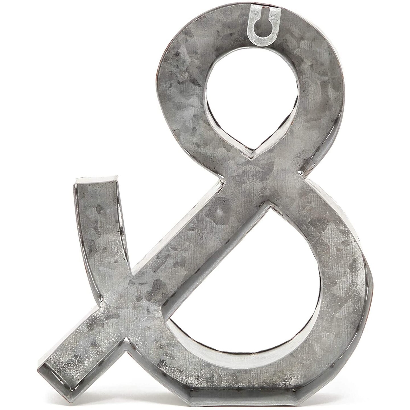 Bright Creations Rustic Letter Wall Decor - Galvanized Metal 3D Letter Decor &#x26; Sign