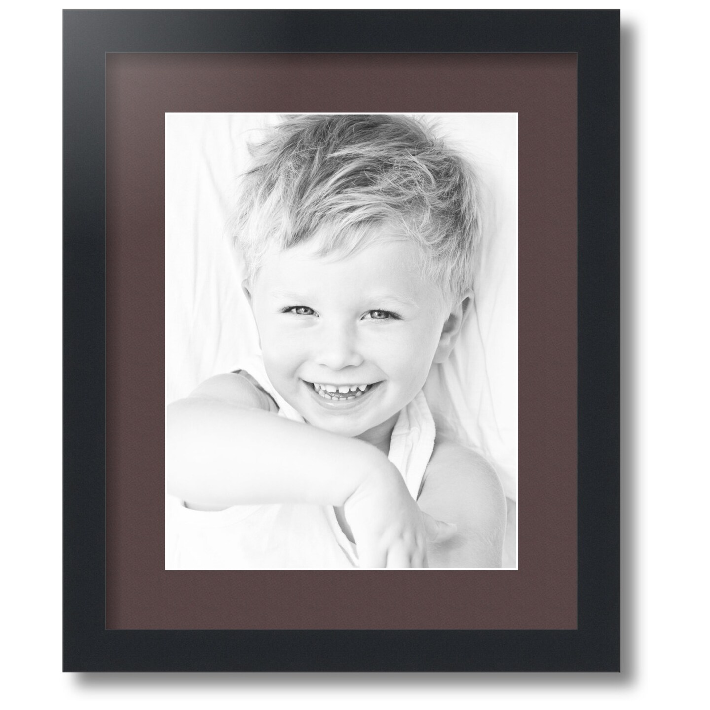 ArtToFrames Collage Photo Picture Frame with 1 - 10x13 inch Openings, Framed in Black with Over 62 Mat Color Options and Regular Glass (CSM-3926-641)