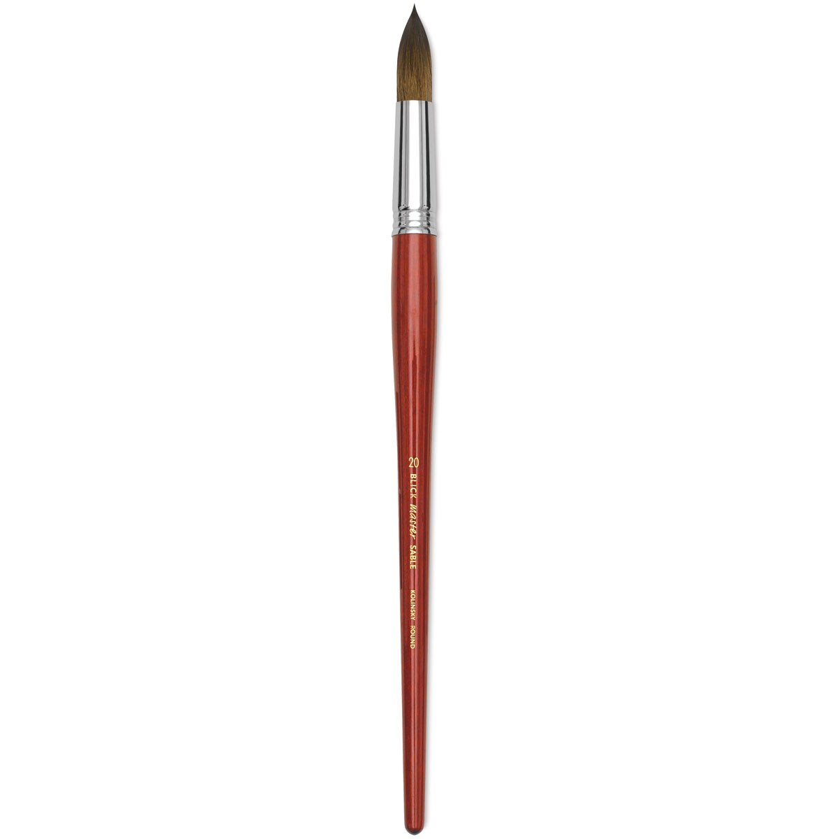 Blick Master Kolinsky Sable Brush - Round, Long Handle, Size 20