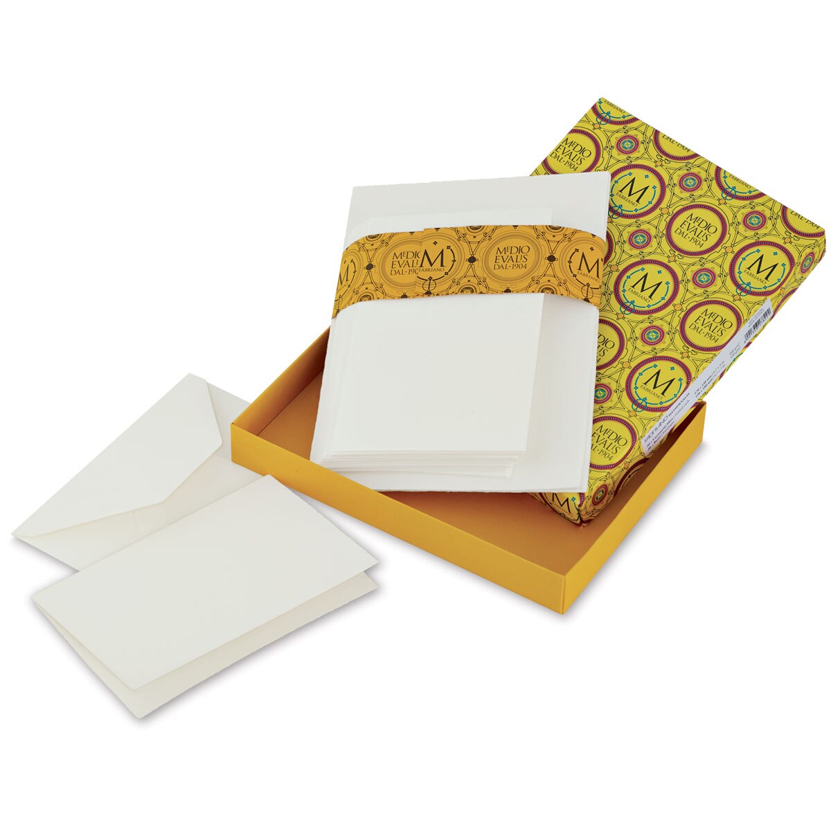 Fabriano Medioevalis Cards and Envelopes - 4-1/2&#x22; x 6-3/4&#x22;, Folded, Box of 20
