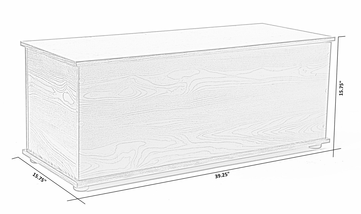 Large Storage Toy Box with Soft Closure Lid, Wooden Organizing Furniture Storage Chest