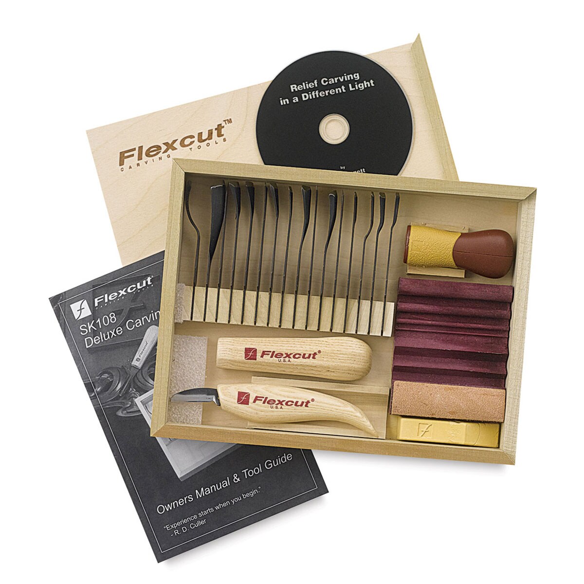 Deluxe Palm And Knife Set By Flexcut